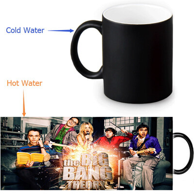 

The Big Bang Theory 350ml12oz Heat Reveal Mug Color Change Coffee Cup Sensitive Morphing Mugs Magic Mug Milk Tea Cups