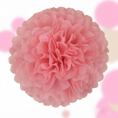 

6inch 1piece pompon Tissue Paper Pom Poms Flower Balls for wedding room Decoration Party Supplies diy craft paper flower