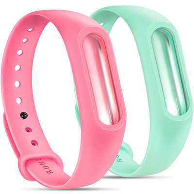 

Runben RUNBEN plant essential oil silicone mosquito repellent bracelet adult 2 adult baby children button mosquito buckle w