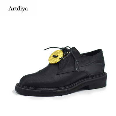 

Artdiya 2018 New British Leisure Silk Women Shoes Four Seasons Shoes Deep Mouth Handmade Shoes 18-51