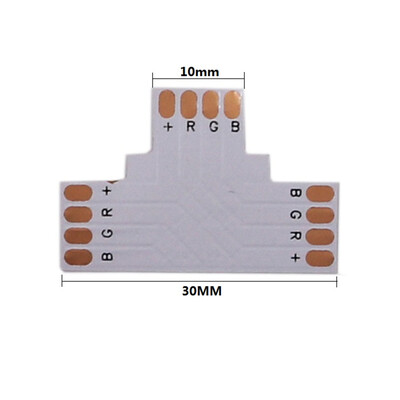 

RGB LED Strip Connector 4pin 10mm L Shape T Shape X Shape PCB Connector 5pcslot