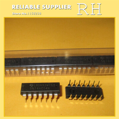 

25pcslot SN74HC14N 74HC14N 74HC14 DIP-14 IC HEX INVERTER SHMT-TRGR