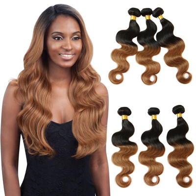 

Nami Hair Ombre T1B30 Brazilian Hair Weaves Body Wave 3 Bundles 100 Human Hair Extensions Two Tone Color