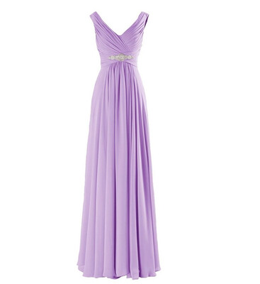 

2018 Cheap A-Line Evening Dresses Black Long Elegant Pleat Vestido Madrinha Chiffon V-neck Party Prom Dresses