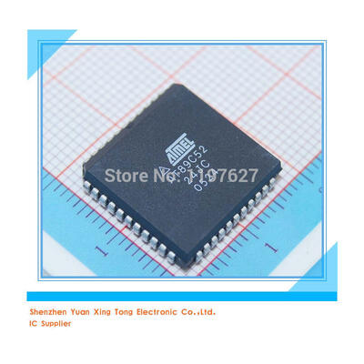 

10PCS/LOT AT89C52-24JC AT89C52 AT89C5224JC PLCC Original stock IC electronics