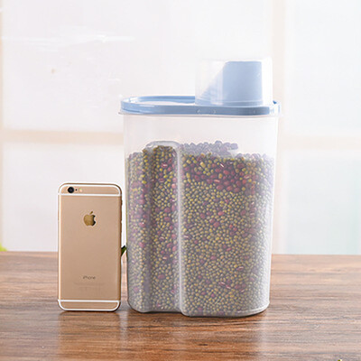 

Wanshijia plastic sealed cans kitchen large food storage storage tanks grain cans JD-NG-23 dark green
