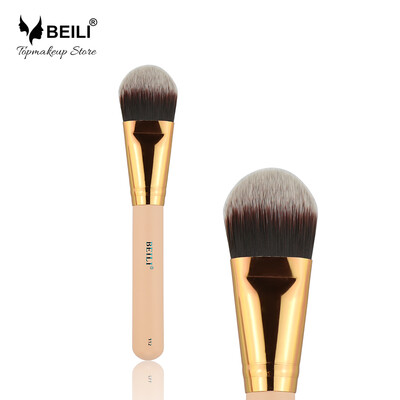 

BEILI 112 Luxus Rose Goldene Ferrule Synthetische Gesicht Foundation Make-Up Pinsel