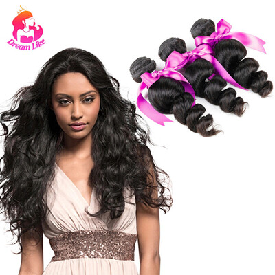 

Мечта, как Virgin Hair Loose Wave Hair 3 Связки Необработанные человеческие волосы Бразильская свободная волна