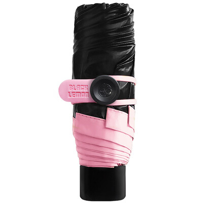 

BlackLemon nano black lemon pocket parasol sun umbrella small black umbrella sun umbrella black plastic umbrella five fold umbrella dandelion powder