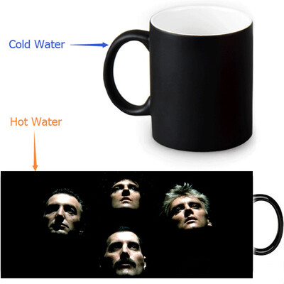 

Queen 350ml12oz Heat Reveal Mug Color Change Coffee Cup Sensitive Morphing Mugs Magic Mug Milk Tea Cups