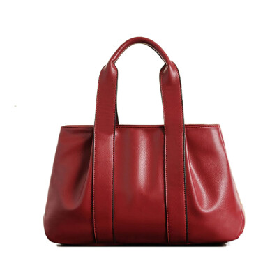 

2015 new black tote bag women leather handbags high quality brand female bag vintage solid messenger bags shoulder bags