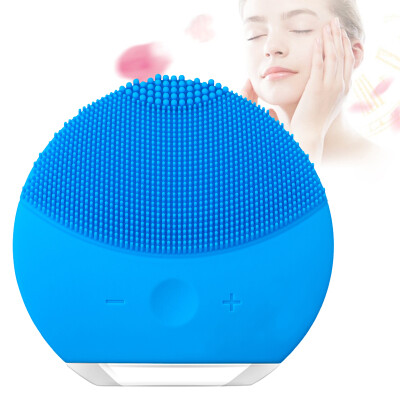 

Sonic Facial Cleansing Rechargeable Silicone Brush Heads Pore Dirt Removal Pimple Face Improvement Skin Oil Control Face Clean