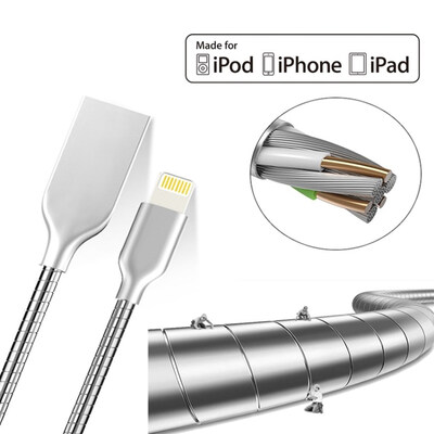 

фги все металлический корпус USB - кабель для iPhone 5S 6s 6 7 плюс мобильной передачи данных - зарядное устройство для IOS 9 - 10