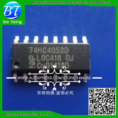 

Free shipping 50pcs SMD logic ics 74HC4052 74HC4052D SN74HC4052DR SOP-16