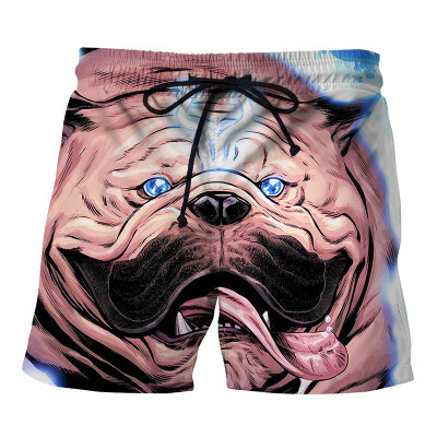 

Swimming trunks Summer New Product Personality Shar Pei 3D Printing Beach pants Loose casual Large yard pants