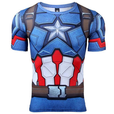 

Batman VS Superman T Shirt Tee 3D Printed T-shirts Men Short Raglan sleeve Fitness Cosplay Costume Slim Fit Compression Top Male