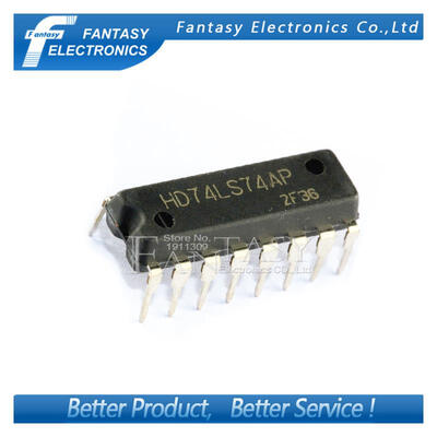 

50PCS HD74LS74AP DIP14 HD74LS74 DIP SN74LS74AN 74LS74 new and original IC free shipping