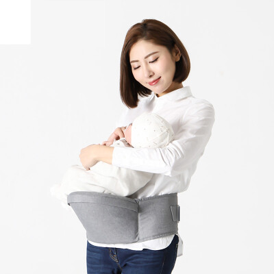 

Xiao Yang YANG baby waist stool single stool self-operated baby sitting stool front hug holding stool four seasons universal holding bench single stool summer breathable Y0435 light gray