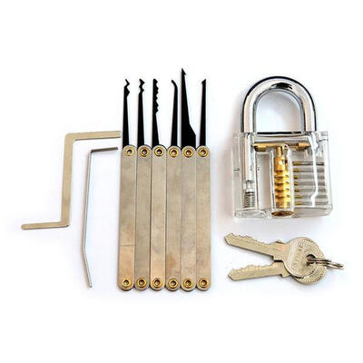 

6 PIECE LEARN TO LOCKPICK SET прозрачный замок 6 клавиш
