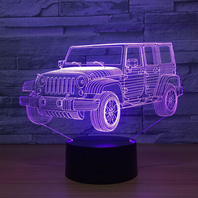 

Big Size Grave Digger Monster Truck 3D Desk Lamp 7 Changeable Colors Night Light