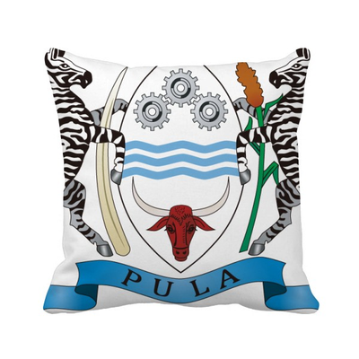 

Botswana National Emblem Country Square Throw Pillow Insert Cushion Cover Home Sofa Decor Gift