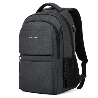 

BOSTANTEN men&39s casual business laptop computer 15-inch bag men&39s school bag backpack B6174141 dark gray