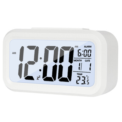 

Yuhuaze night light voice control lazy electronic clock thermometer office home indoor&outdoor thermometer with time&date