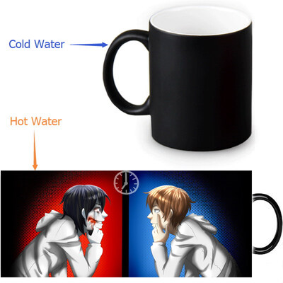 

Jeff The Killer Morphing Mug Color Change Tea Cup Magic Milk Coffee Mug