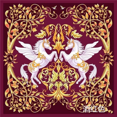 

Silk Shawl Scarf 100 authentic Brand New Gift Box Magic Forest Print Women Auth Rare Big Square 88 88CM