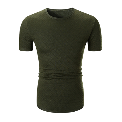 

New Mens Fashion Casual Short Sleeve T-shirt Male Round Neck Slim Fit Solid Color T-shirt Tops