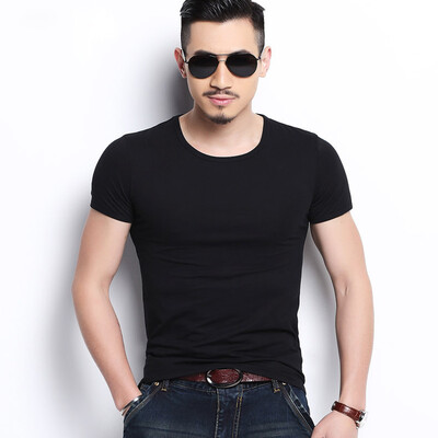 

New Spring Fashion Brand O-Neck Slim Fit Short Sleeve T Shirt Men Trend Casual Mens T-Shirt Korean T Shirts