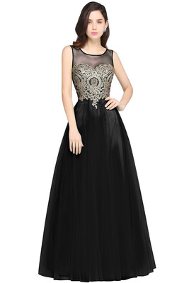 

Tulle Beaded Crystal Long Prom Evening Bridesmaid Dress Cocktail Pageant Cocktail Formal Gown