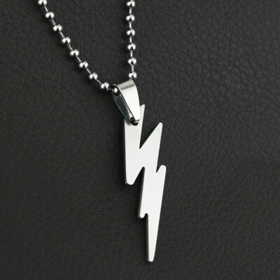 

MyMei 1pc The Flash Charming Stainless Titanium Steel Silver Pendant Necklace 66326