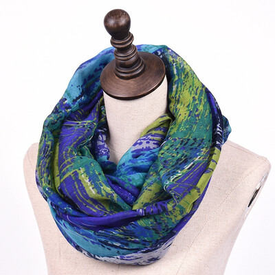 

Infinity Scarf New Fashion women scarves plaid Печать Кольцо Шарфы Кольцо украдено 2018 JeouLy