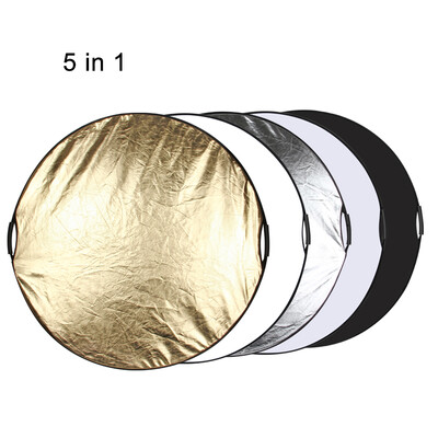 

PULUZ 110cm 5 in 1 (серебро / прозрачный / золотой / белый / черный) Складная фотостудия Reflexor Board
