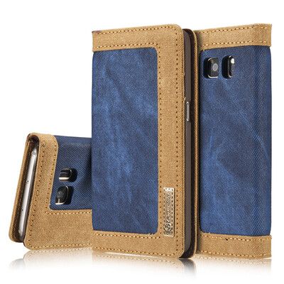 

Samsung Galaxy S9S9 Plus Luxury Canvas Villus Vintage Multi-function Wallet Card Clip Protection Cover Stand Phone case
