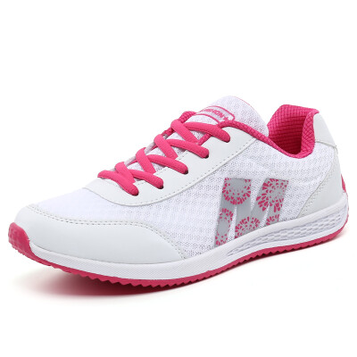 

Spring 2018 new sports shoes female mesh running shoes breathable womens soft bottom non-slip running shoes