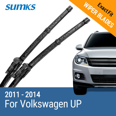 

SUMKS Wiper Blades for Volkswagen UP 24"&16" Fit Push Button Arms 2011 2012 2013 2014