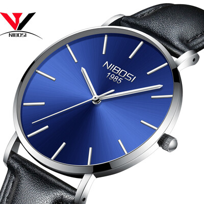 

Relogio Masculino 2018 Новые ультра тонкие часы для мужчин Часы Top Brand Luxury Simple Watch Черные кожаные мужские часы Waterproof Saat
