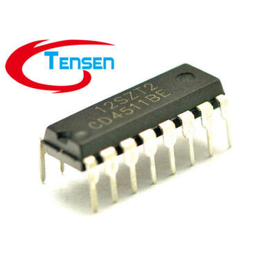 

200PcsLot CD4511 CD4511BE HEF4511 CMOS BCD-TO-7-SEGMENT LATCH DECODER DRIVERS Texas Instruments DIP-16