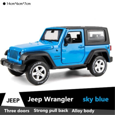 

Jeep Wrangler 1:32 simulation alloy car toys children's toys sound and light back suv