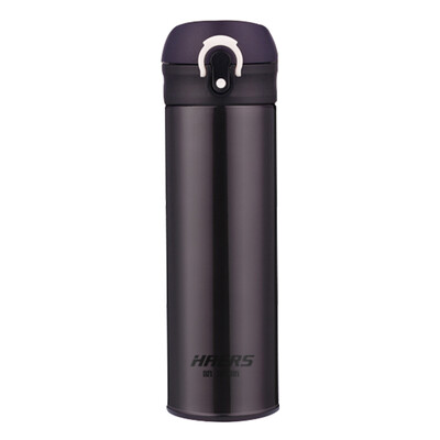 

Hals HAERS 500ML stainless steel vacuum insulation cup lightweight one-click open portable car outdoor office water cup LD-500-29 black transparent