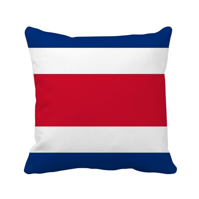 

Costa Rica National Flag North America Country Square Throw Pillow Insert Cushion Cover Home Sofa Decor Gift