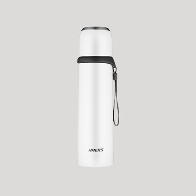 

Haers 500ml Thermos Bottle 304 из нержавеющей стали с чашкой для домашнего школьного офиса Journey Thermos