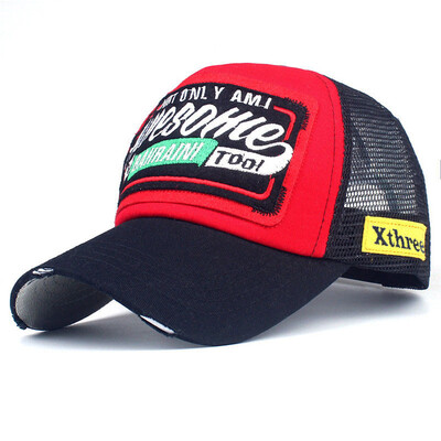 

Xthree gorra de béisbol de verano bordado gorra de malla sombreros para hombres mujeres snapback Gorras hombre sombreros casuales