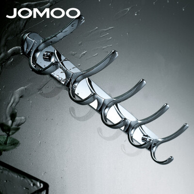 

JOMOO Robe Hook Wall Hooks Nail Coat Hook Zinc Chrome Kitchen Key Holder Wall Mounted Clothes Hat Hooks Bathroom Accessories