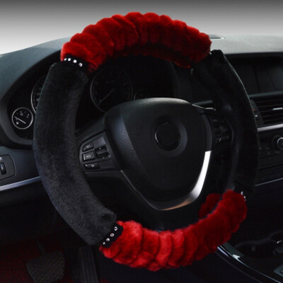 

Car winter General plush steering wheel cover soft imitation wool accessories