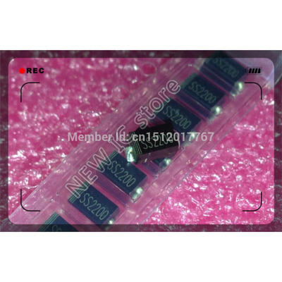 

free shipping 100% new original 500PCS SS2200 DO-214AC/SMA diode