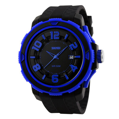 

SKMEI 1071 Men And Women Unisex Casual Watches 3D Dial Analog Date Display Sport Wristwatches