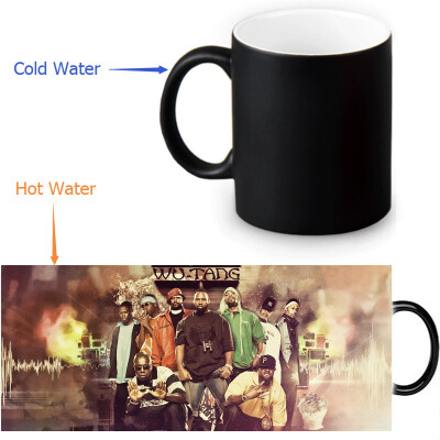 

Wu Tang Clan 350ml/12oz Heat Reveal Mug Color Change Coffee Cup Sensitive Morphing Mugs Magic Mug Milk Tea Cups